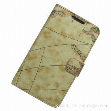 Leather Case for Samsung Galaxy Note 2 N7100, with Left-right Open Style and Stand Holder